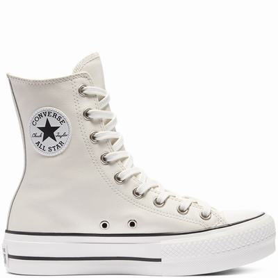 Férfi Converse Extra High Platform Chuck Taylor All Star Magasszárú Cipő CO7190548 Bézs/Fehér